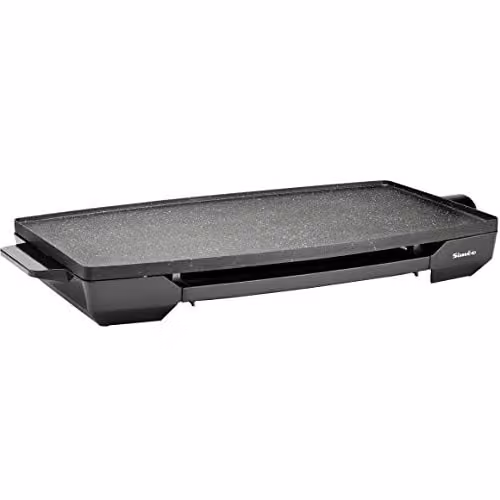 Plancha elettrica effetto pietra 2200w 59x34cm Simeo CV502