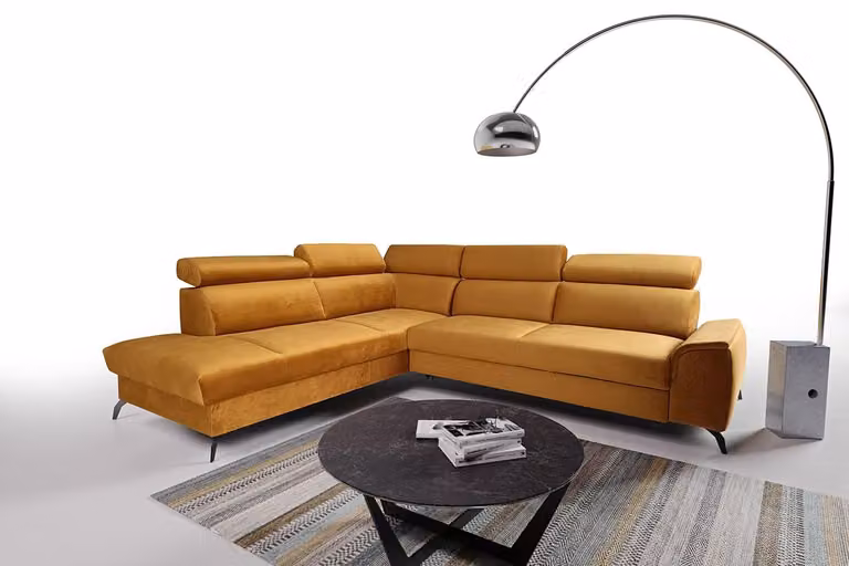 Ecksofa L-Form Sofa Modern Moderne Schlaf Couchen Sofa Gepolsterter Möbel