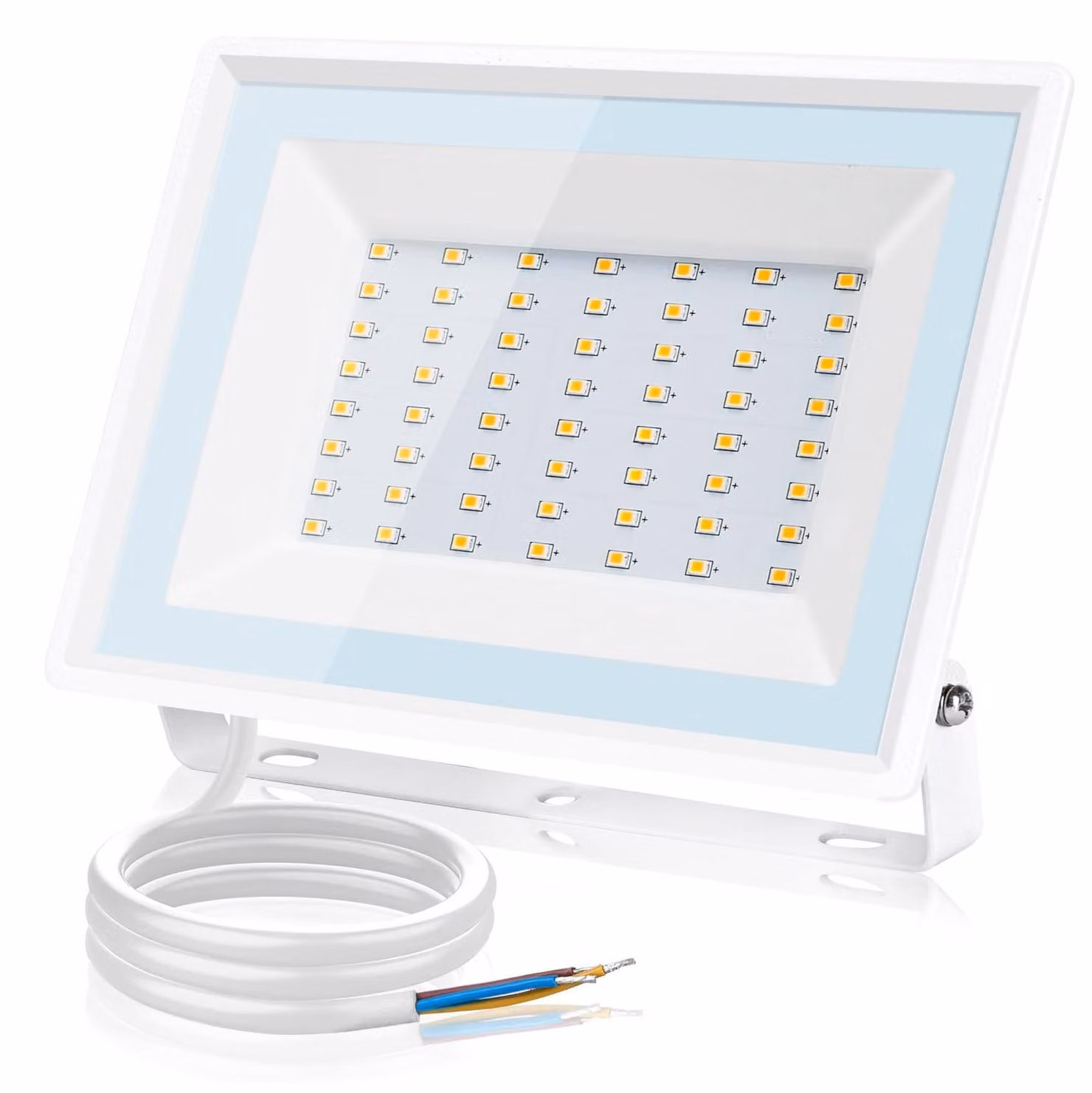 Aigostar, faretto LED da esterno, 50W, 4300LM, super luminoso, grado di protezione IP65, impermeabile, luce bianca naturale 4000K, ideale per illuminazione di giardini, cortili, garage, hotel