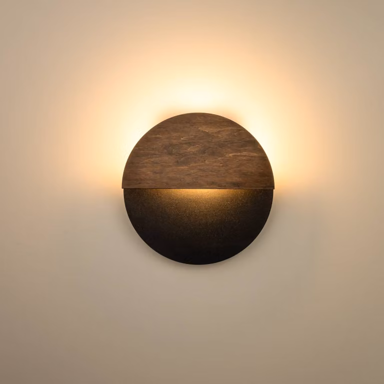 Applique da parete a LED Luna S SIGMA, Nero, Soggiorno / Sala da pranzo, Metallo, Moderno, Applique a LED