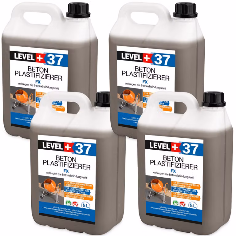 Plastificante per calcestruzzo e massetti in calcestruzzo 20L BETON PLASTICIZER FX L+37