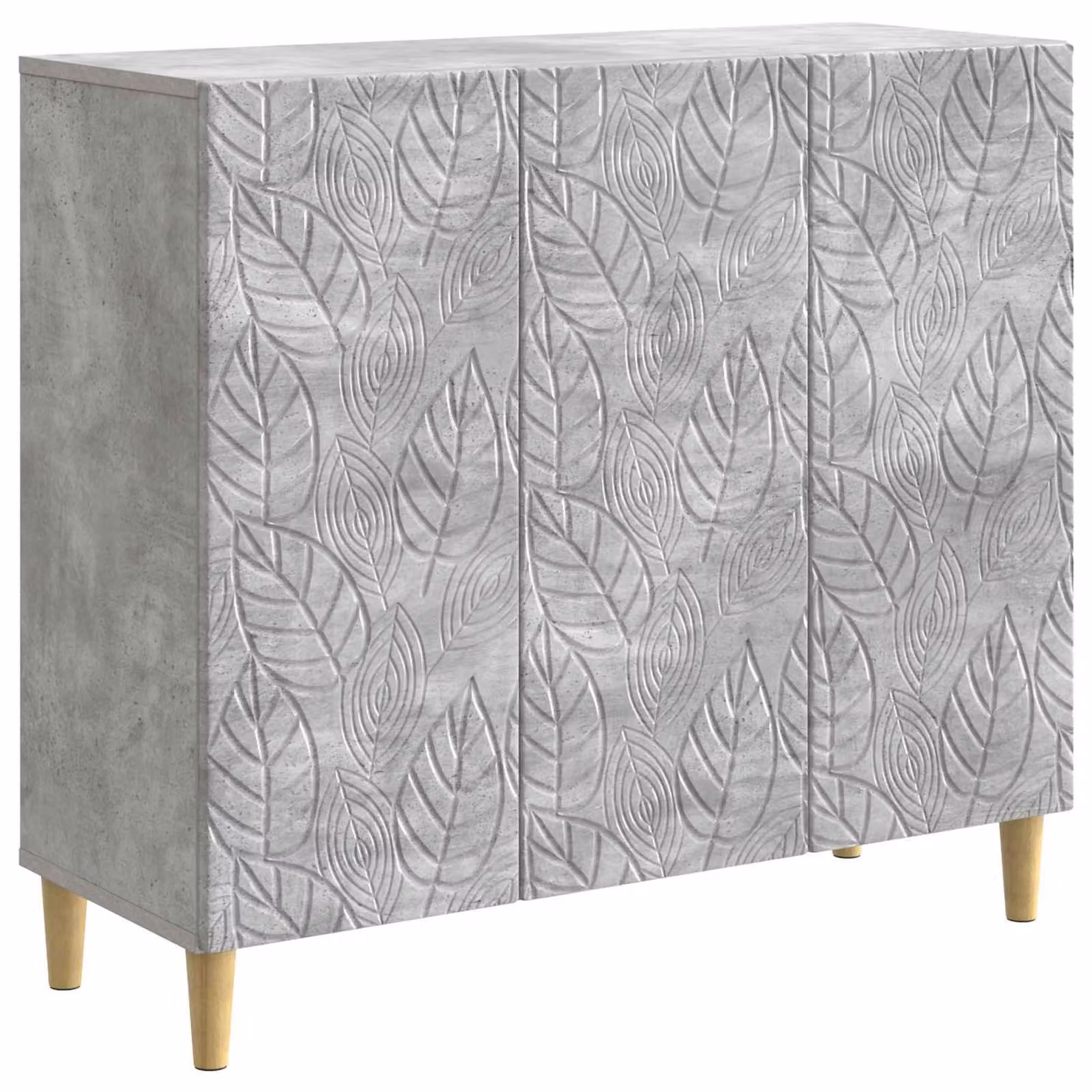 Credenza Grigio Cemento 89 x 34,5 x 80 cm Legno ingegnerizzato