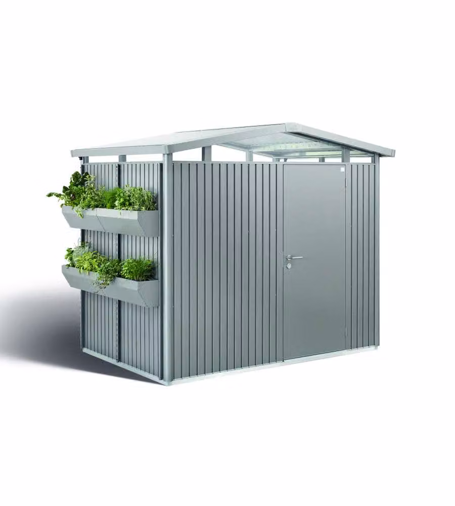 Casetta Panorama Misura P2 grigio quarzo metallizzato con porta standard