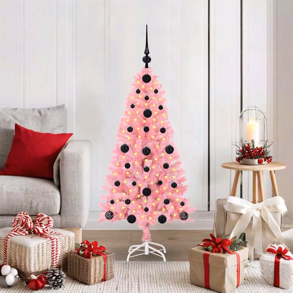 Maison Exclusive - Albero di Natale rosa, 120 cm, in PVC