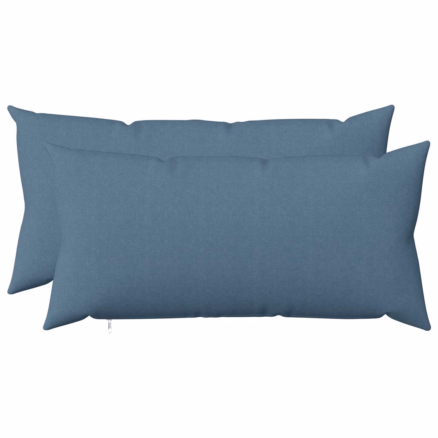 Set di 2 cuscini rettangolari vidaXL HEERLEN in tessuto blu, L 80 cm x P 40 cm x H 40 cm