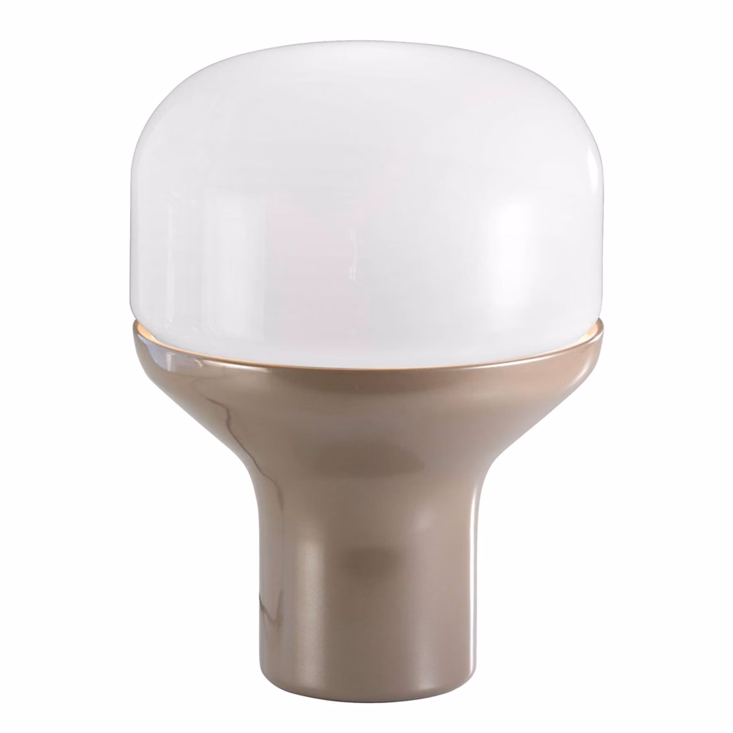 Martinelli Luce Lampada da tavolo di design Delux, Crema / Ambra, Soggiorno / Sala da pranzo, Alluminio, Design, Lampada da tavolo