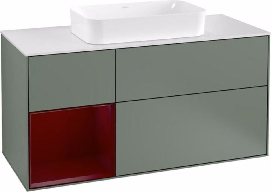 Mobiletto V&B Finion 120cm, Pl wh. m, Reg li Peo, Oli. m Lac