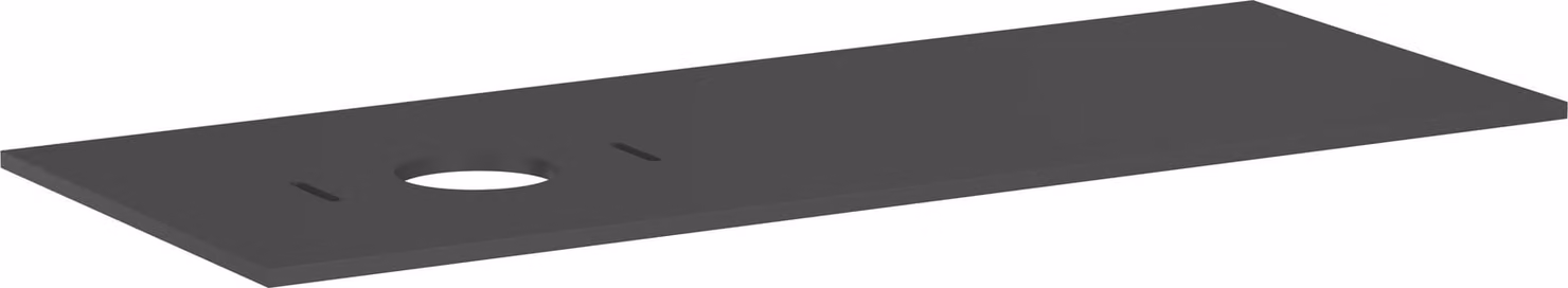 hansgrohe Xilesa E Console avec découpe à gauche pour lavabo à poser, sans trou pour robinetterie, 1375x550x16mm, 54278760, 54278760