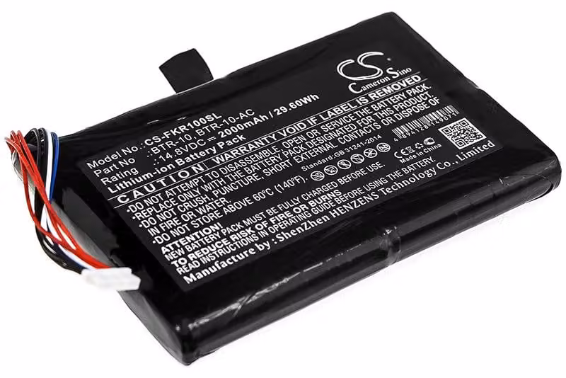 TECHTEK Batteria compatibile con [Fujikura] 12S Fusion Splicer, FSM-12R, FSM-12S, S015527 sostituisce BTR-10, per BTR-10-AC