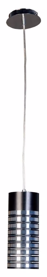 Lampada a sospensione Sprint nero-argento 1xE27x20W in vetro, dimensioni: 110x12x12 cm, IP20, Italux