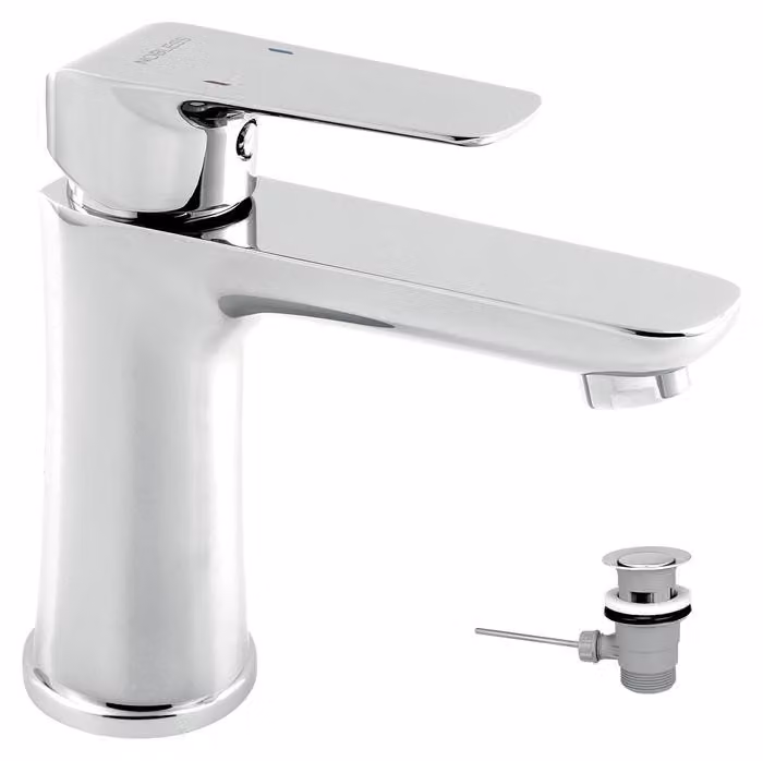 Miscelatore per lavabo con piletta di scarico Nobless Tina cromato 38003.0
