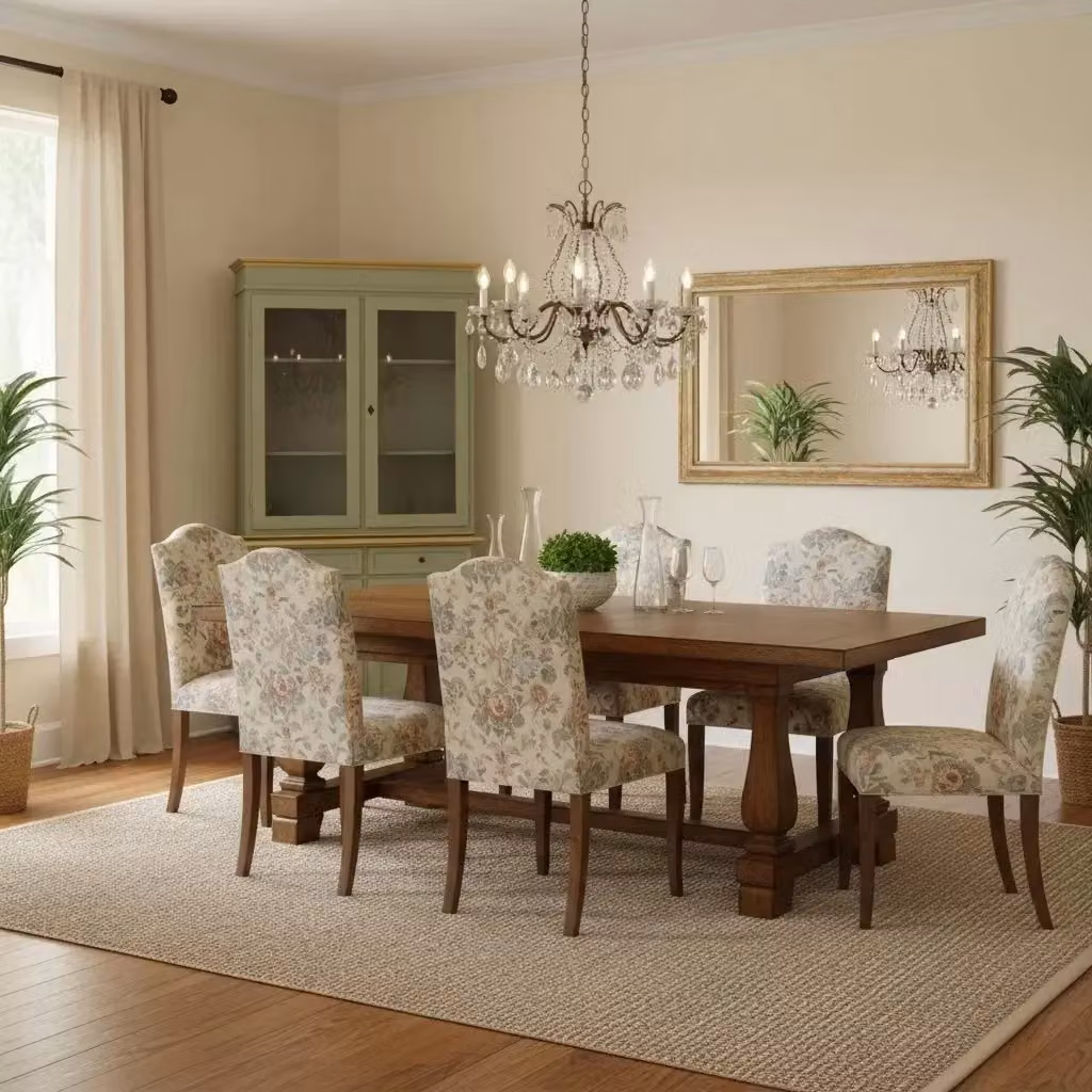 Cristalliera shabby chic in legno di pino con ante in vetro Mobili 2G verde salvia e oro L: 105 cm, P: 42 cm, H: 206 cm – 3