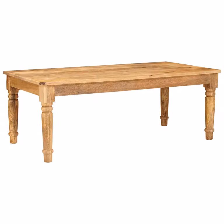 vidaXL Tavolino da salotto moderno in legno di mango marrone L: 110 cm, P: 55 cm, H: 40 cm