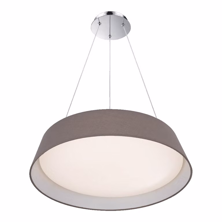 Plafoniera LED VASCO 24W 4000K Ø 42,5 cm metallo/plastica/tessuto