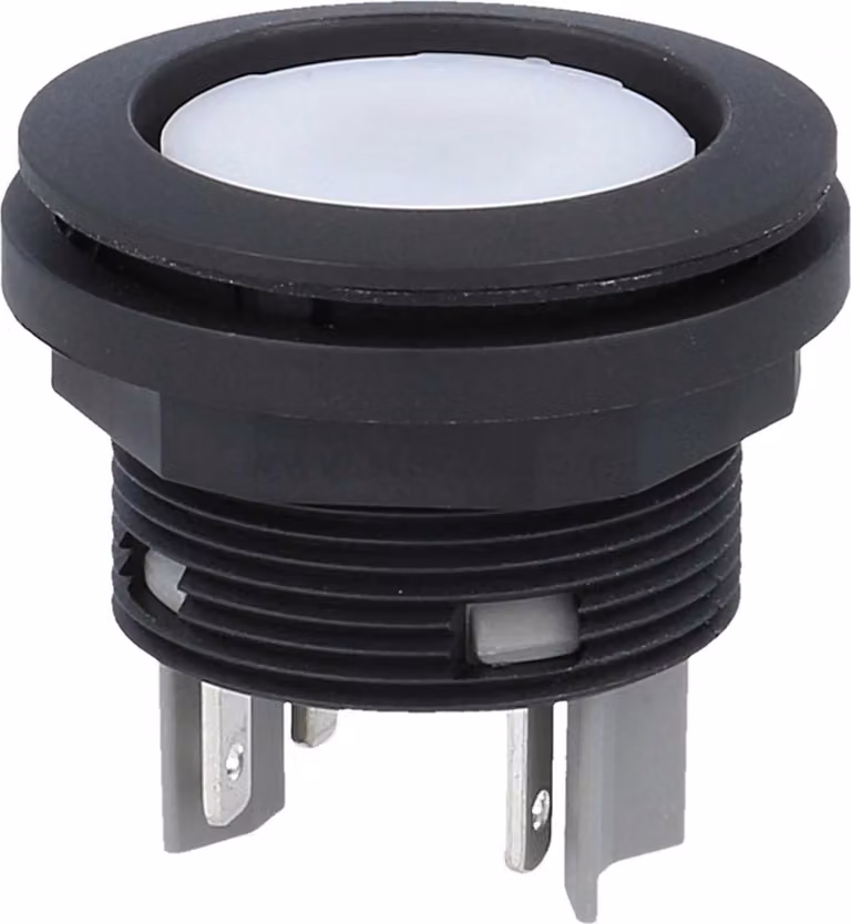 Georg Schlegel Pulsante, 2S rotondo, SHORTRON Connettore piatto 2,8 mm x 0,8 mm - 1 pezzo