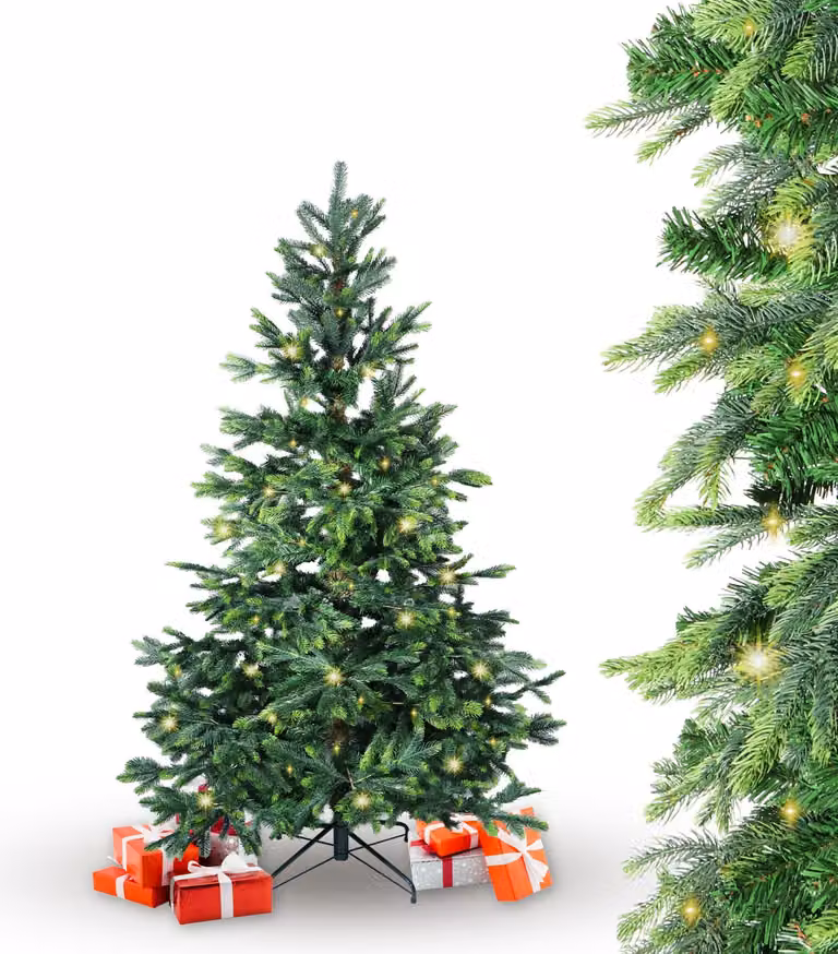 BonTree albero di Natale artificiale in abete rosso con LED : 180 cm : Albero