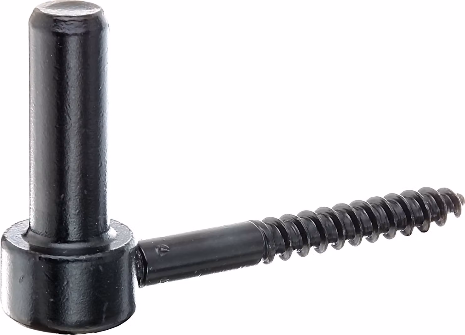 Alberts 306441 Staffa da avvitare, gancio a J, con filettatura tagliata, rivestimento nero per immersione, Ø16 mm, lunghezza 110 mm