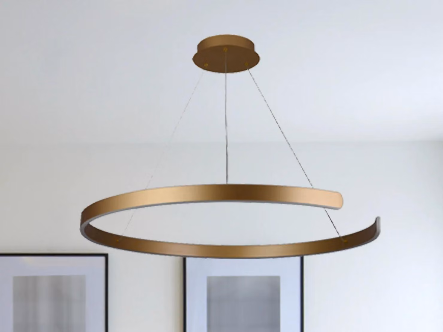 Lampada a sospensione a LED con telecomando, 100W