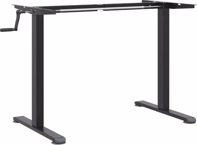 Telaio per scrivania regolabile in altezza CFW8844472 in acciaio nero lacca, L: 94-135 cm, P: 60 cm, H: 70-114 cm
