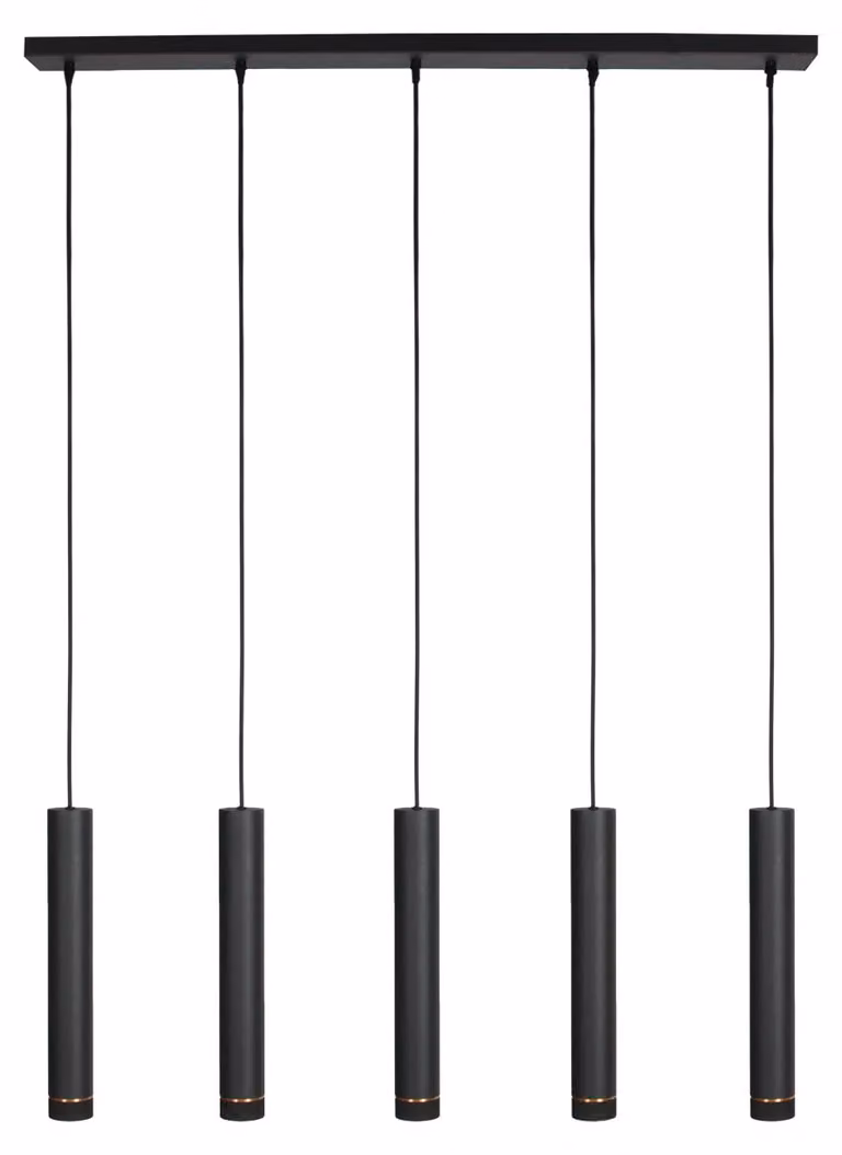 Lampada a sospensione - nero - DownLume - plastica metallo - grande lampada da tavolo da pranzo - GU10 - 4216ZW - Steinhauer