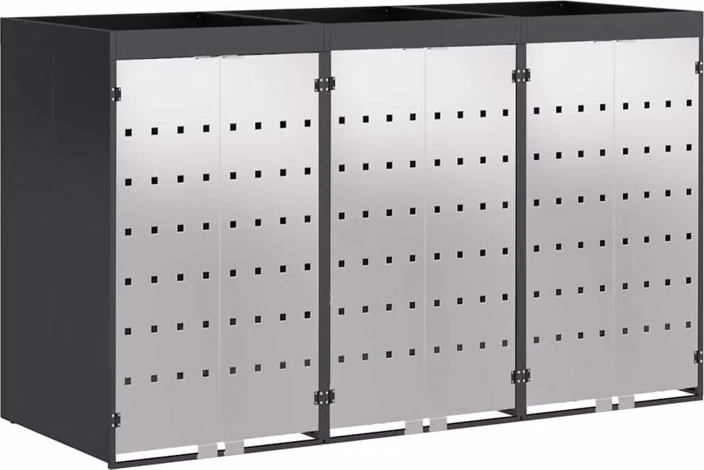 Contenitore per Rifiuti per 3 Bidoni 340 x 77.5 x 115.5 cm