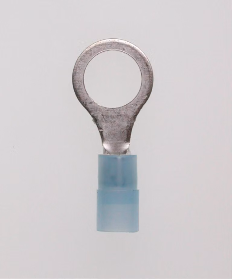 Capocorda a schiacciare DIN 46237 isolato, forma ad anello Sezione 1,5 mm² - 2,5 mm² blu, trasparente - 1 pezzo