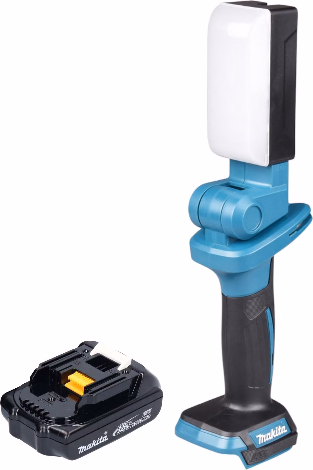 Makita DML 816 Y1X Lampada da lavoro a batteria 18 V 500 lm LED + 1x batteria 1,5 Ah - senza caricabatteria
