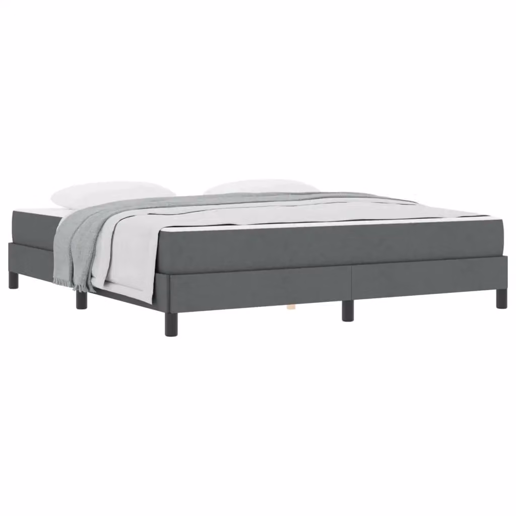 Letto a molle moderno vidaXL in tessuto grigio con molle a tasche L/P/H: 180 x 200 x 45 cm – 2