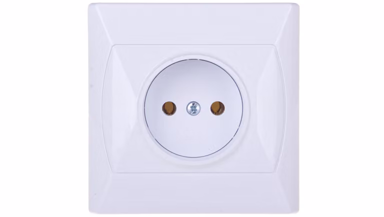AKCENT Presa singola b/u bianco GP-1A/00