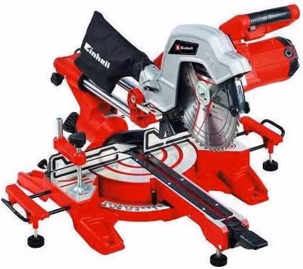 Troncatrice combinata radiale Einhell TC-SM 254 con lama da 254 mm, 1800W e 5000 giri/min, colore rosso e nero – 2