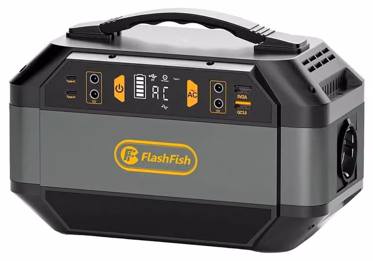 Centralina portatile - Generatore solare P56 - 288,6Wh, 78000mAh, batteria agli ioni di litio - 330W AC, 600W di picco - 9 uscite - Presa di corrente europea - Display LCD