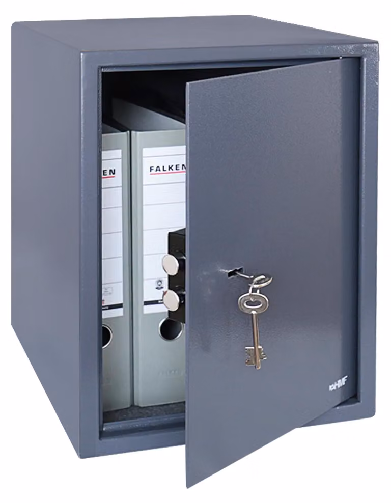 Armadietto portadocumenti, adatto per raccoglitori formato Din A4, marca HMF, dimensioni 36x48x37 cm, colore antracite