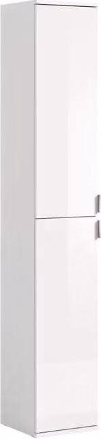 Armadio BODITE – 2 porte – Bianco lucido – Design moderno e pratico