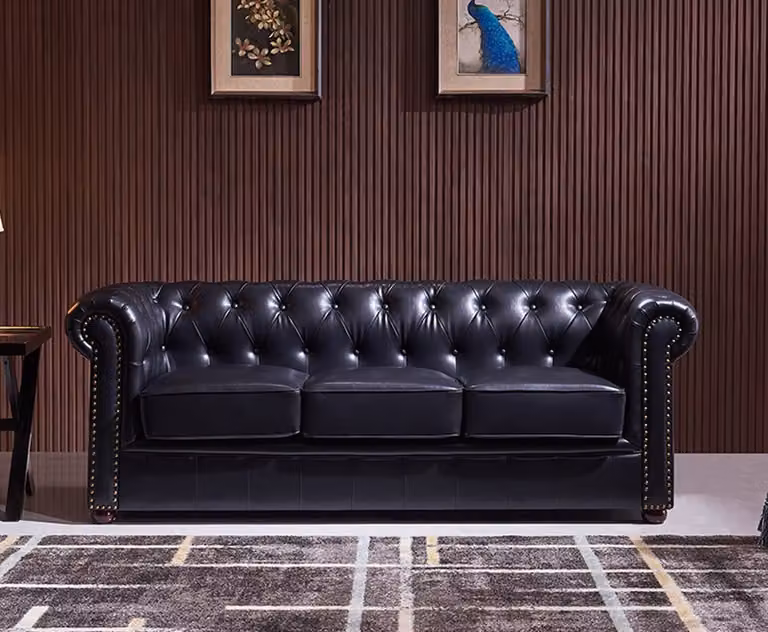 Chesterfield Sofagarnitur Polster 3+2+1 Wohnzimmer Couch Design jvmoebel ®