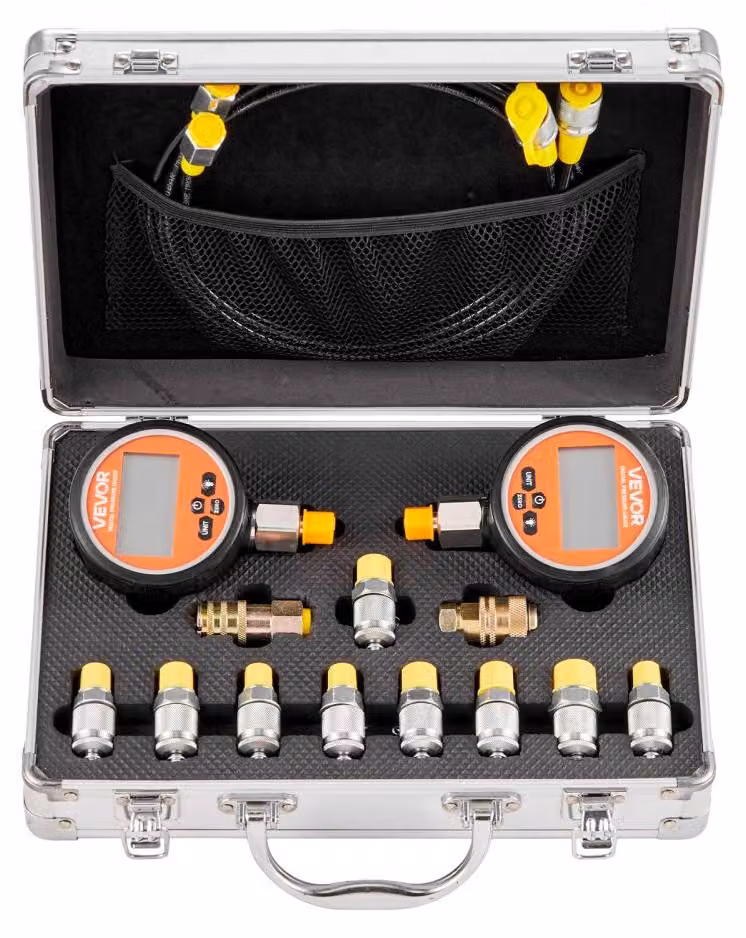 Kit di prova idraulica con manometro digitale – Campo di misurazione: 10000 PSI