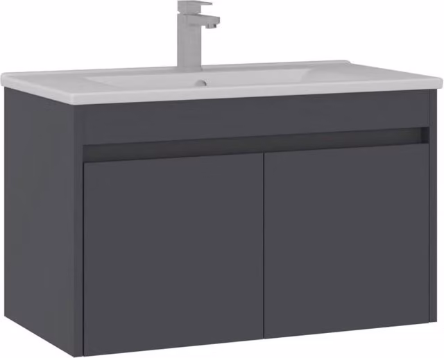 Mobile lavabo "Side 85 v2" - 85 x 45 x 52 cm - Antracite opaco