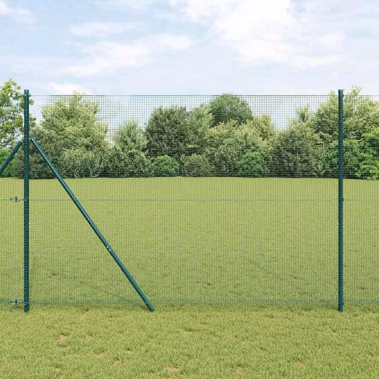 Maison Exclusive - Recinzione a pannelli a doppia onda, verde, dimensioni 5000 x 150 cm