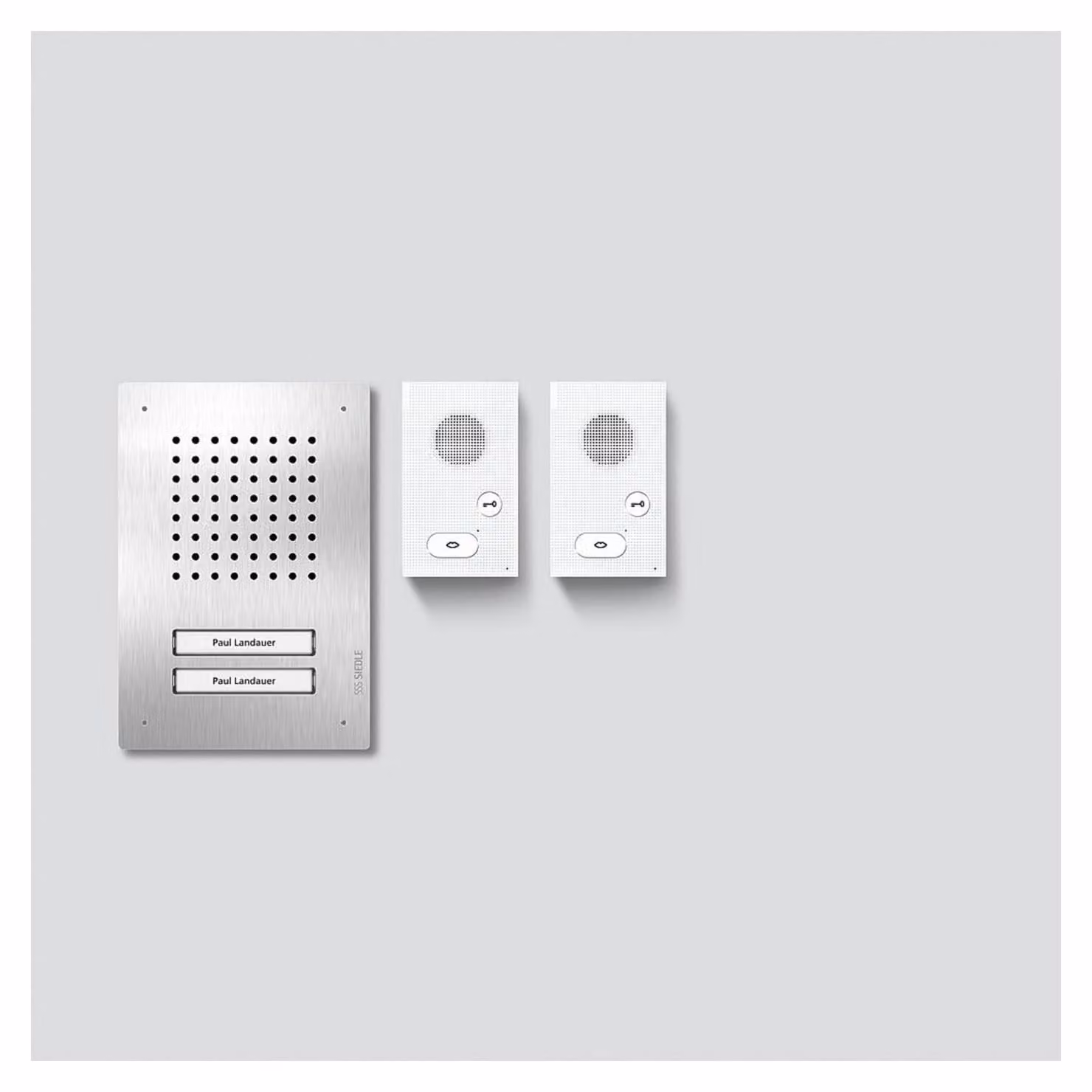SIEDLE & SÖHNE Set audio Siedle SET CLAB 850-2 E/W Siedle Classic acciaio inox/bianco