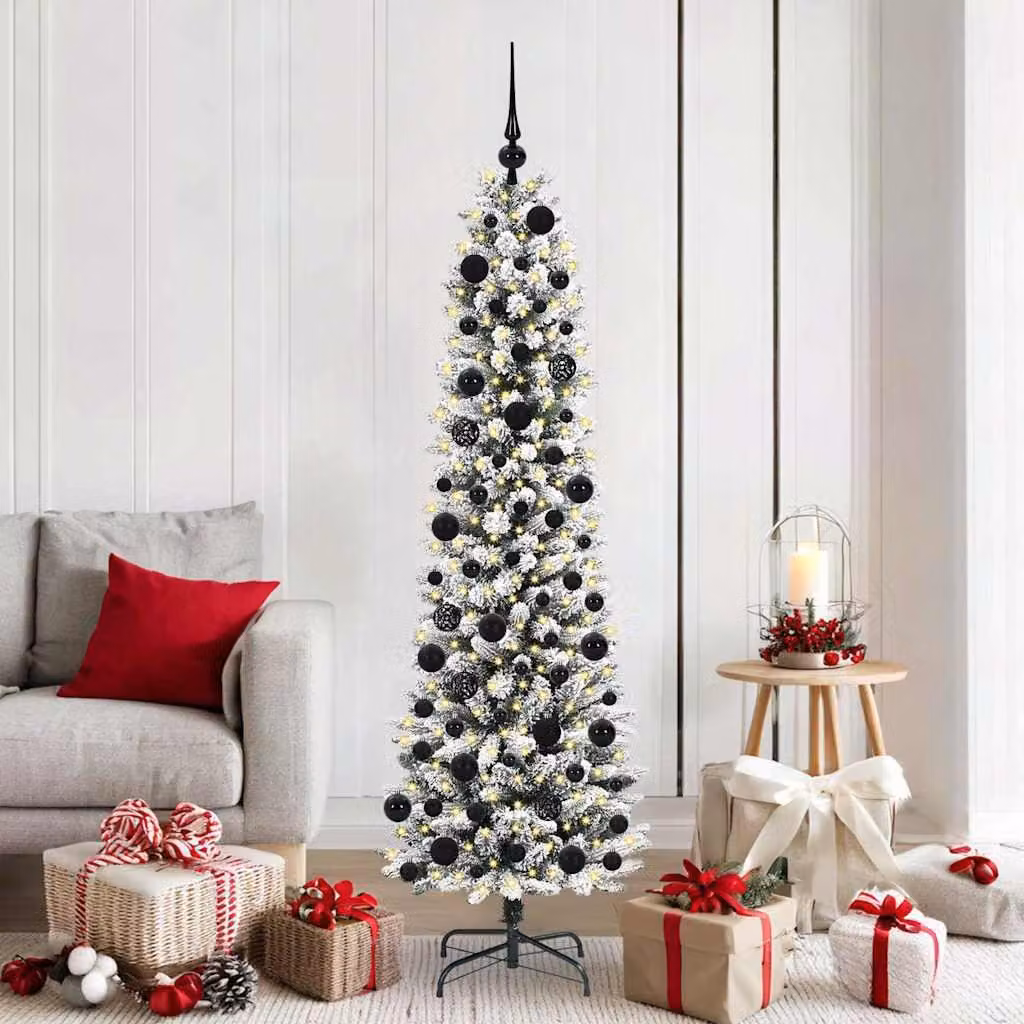 Maison Exclusive - Albero di Natale artificiale, colore bianco, altezza 180 cm