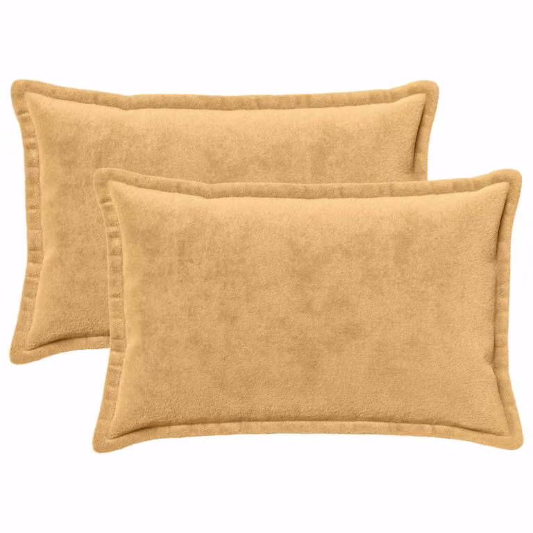 vidaXL Federa 2 pcs HOUTEN Tortora 50 x 80 cm Flanella