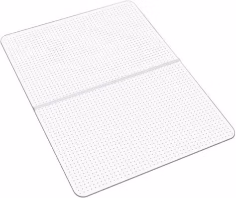 Tappetino protettivo per sedia da ufficio VEVOR trasparente, antiscivolo e facile da pulire, L: 122,5 cm x P: 91,5 cm