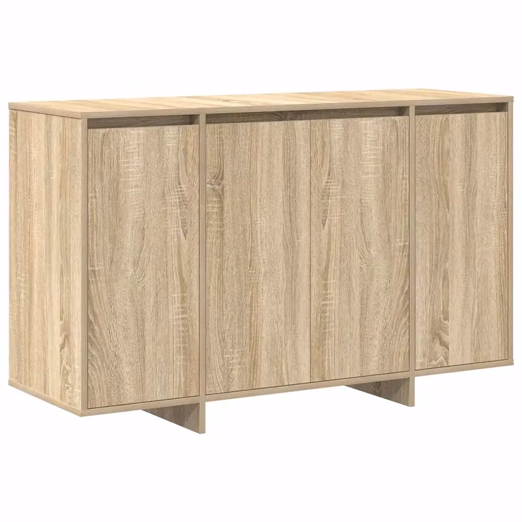 Credenza moderna vidaXL in legno MDF color rovere, L 120 x P 41 x H 75 cm – 2