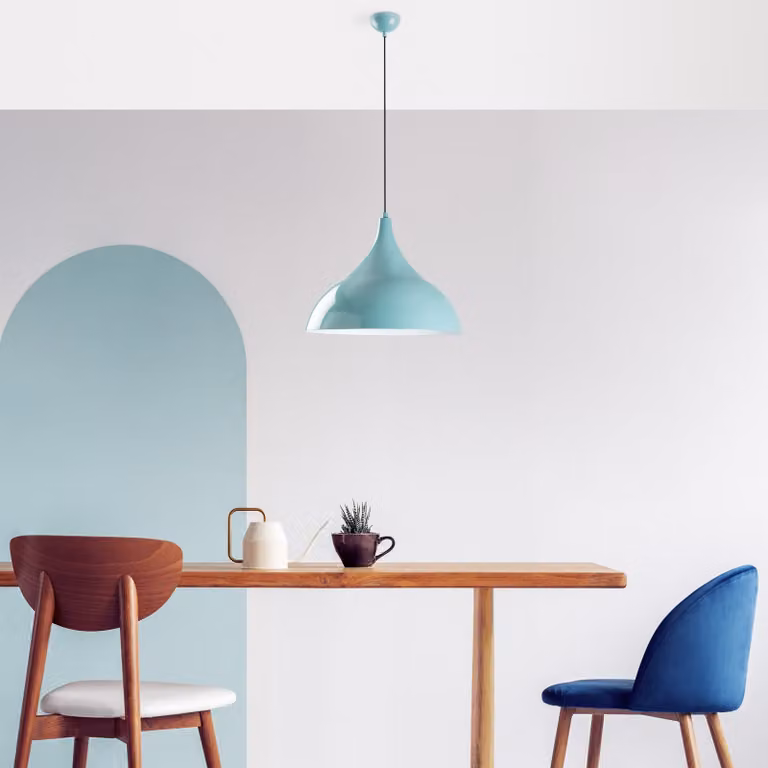 Opviq, Bitlisim - Turchese, lampadario, turchese, CORPO IN METALLO, 40 x 40 x 42 - 133 cm