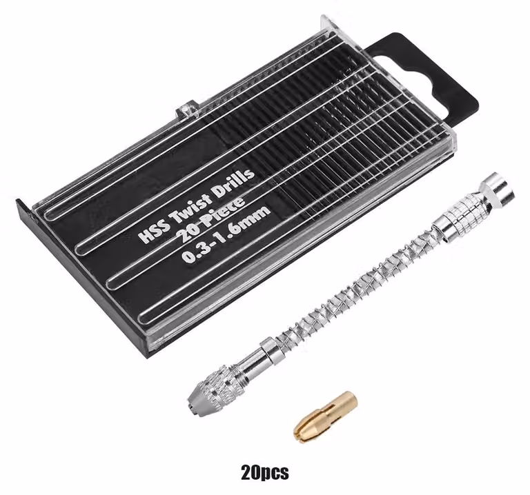 Trapano portatile, ideale per forature precise, solide e facili da rifinire, adatto per legno, plastica, gomma, metalli morbidi, osso e materiali simili