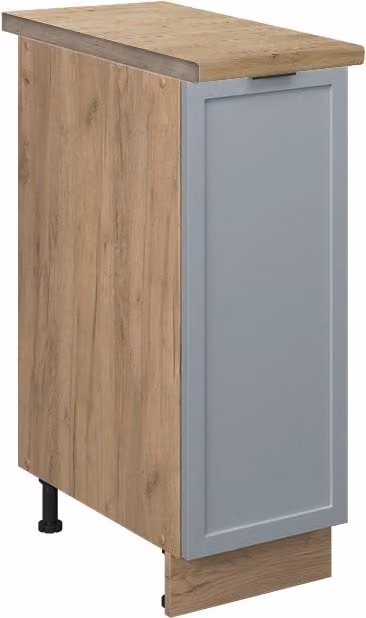 Armadio cucina dispensa alto Fame-Line Blu-grigio chiaro/Rovere dorato 30 cm, PL Rovere Vicco