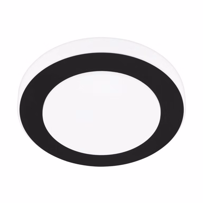 Plafoniera Moderna Led Carpi Acciaio Nero 3 Luci Led Integrato 3,6W