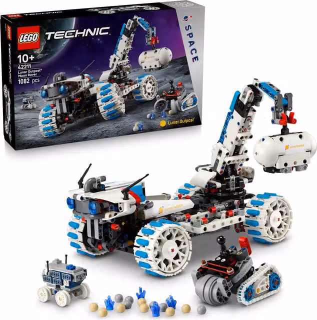 Lego Technic Lunar Outpost Veicolo Spaziale Rover Lunare Bianco
