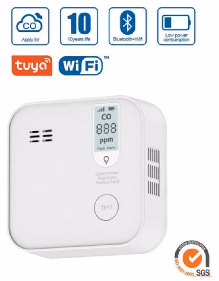 Rilevatore di monossido di carbonio Tuya WIFI