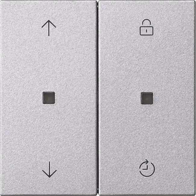Gira Gira eNet Pannello di comando wireless Memory con frecce Sistema 55 F in alluminio 549226