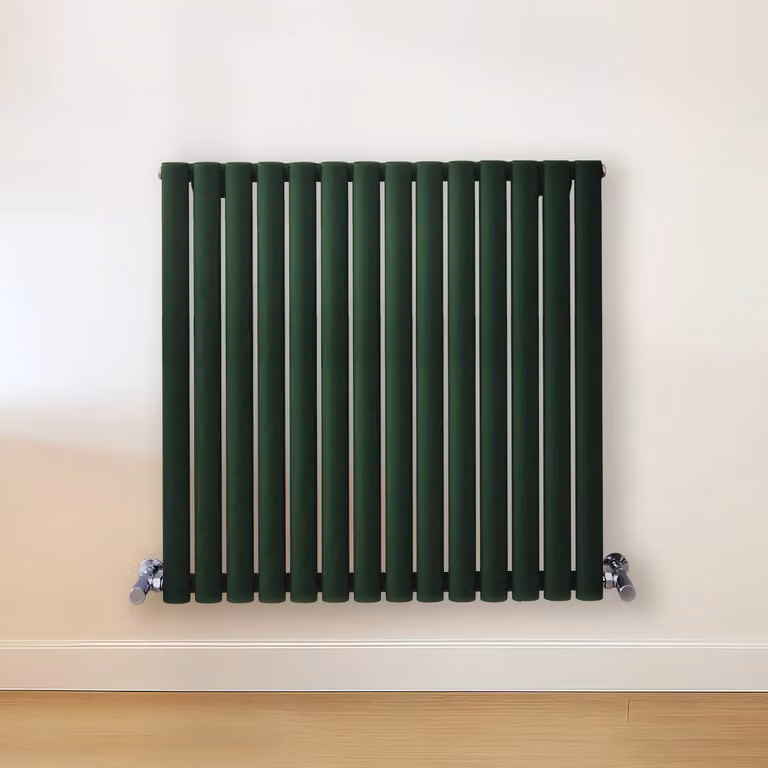 Radiatore di Design Orizzontale Verde (Evergreen) - 800mm x 826mm - Pannello Doppio  - Revive